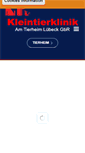 Mobile Screenshot of kleintierpraxis-luebeck.de